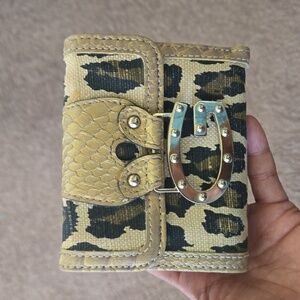 Guess cheetah small wallet
